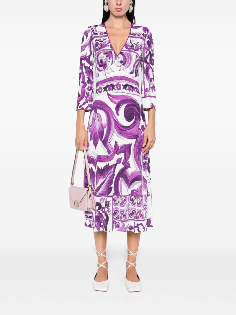 Dolce & Gabbana Maiolica-print dress outlook
