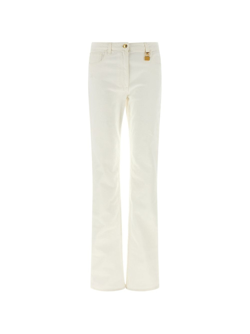 belt-loop padlock-detail trousers 1