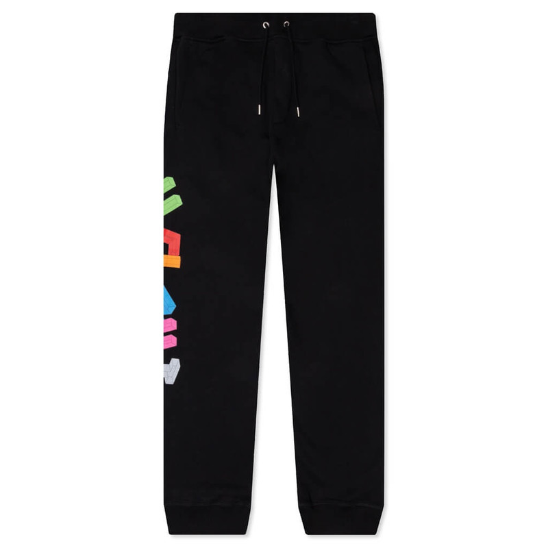 HELMUT LANG 3D SWEATPANT - BLACK - 1
