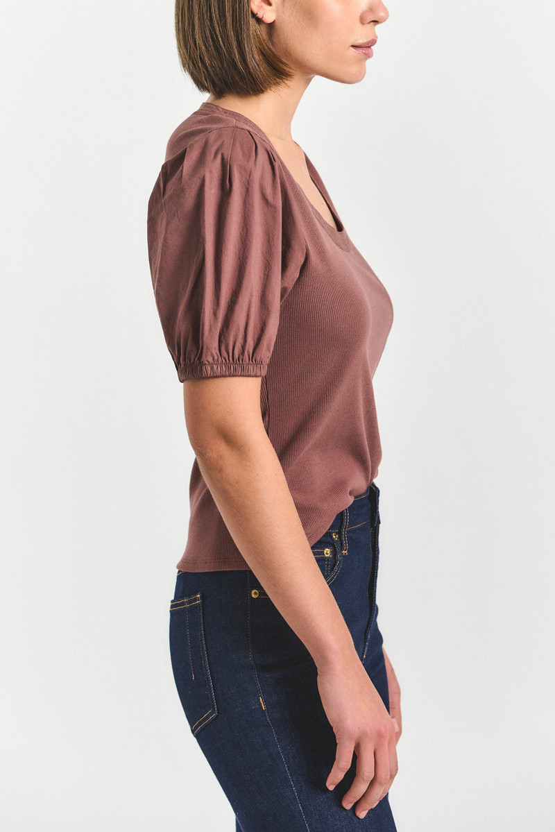 WILLA BALLOON SLEEVE SCOOP TOP 3