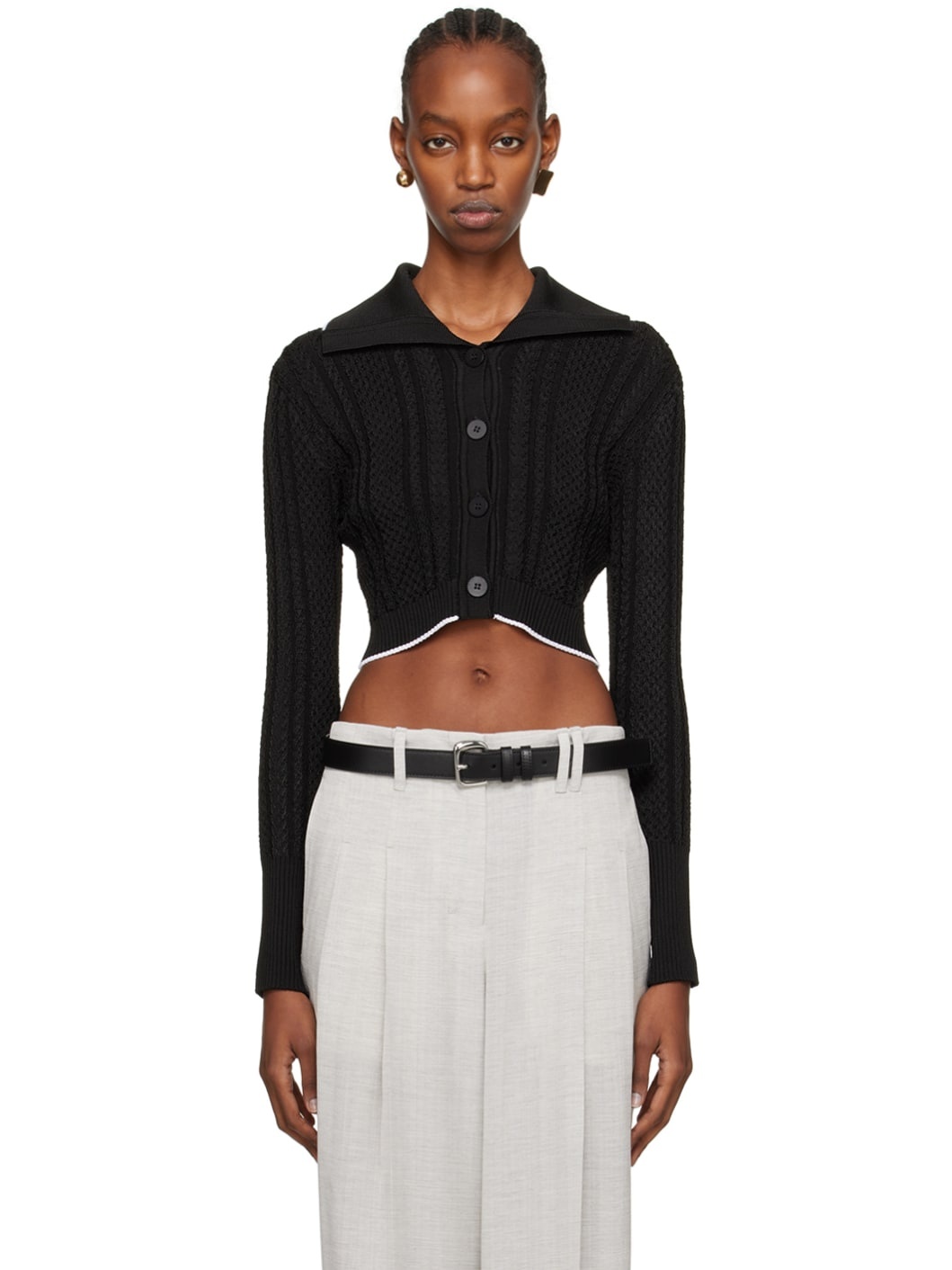 Black Les Sculptures 'Le cardigan Bela' Cardigan - 1