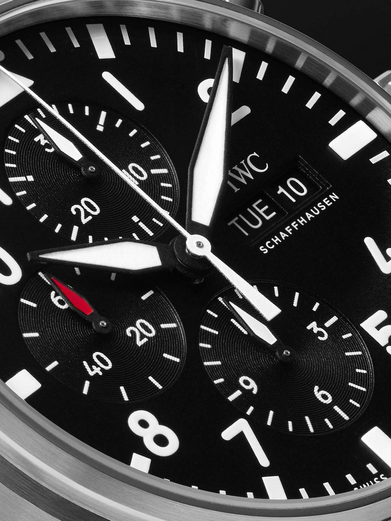파일럿의 자동 크로노그래프 43mm 스테인레스 스틸 시계, Ref. No. IW377710 6
