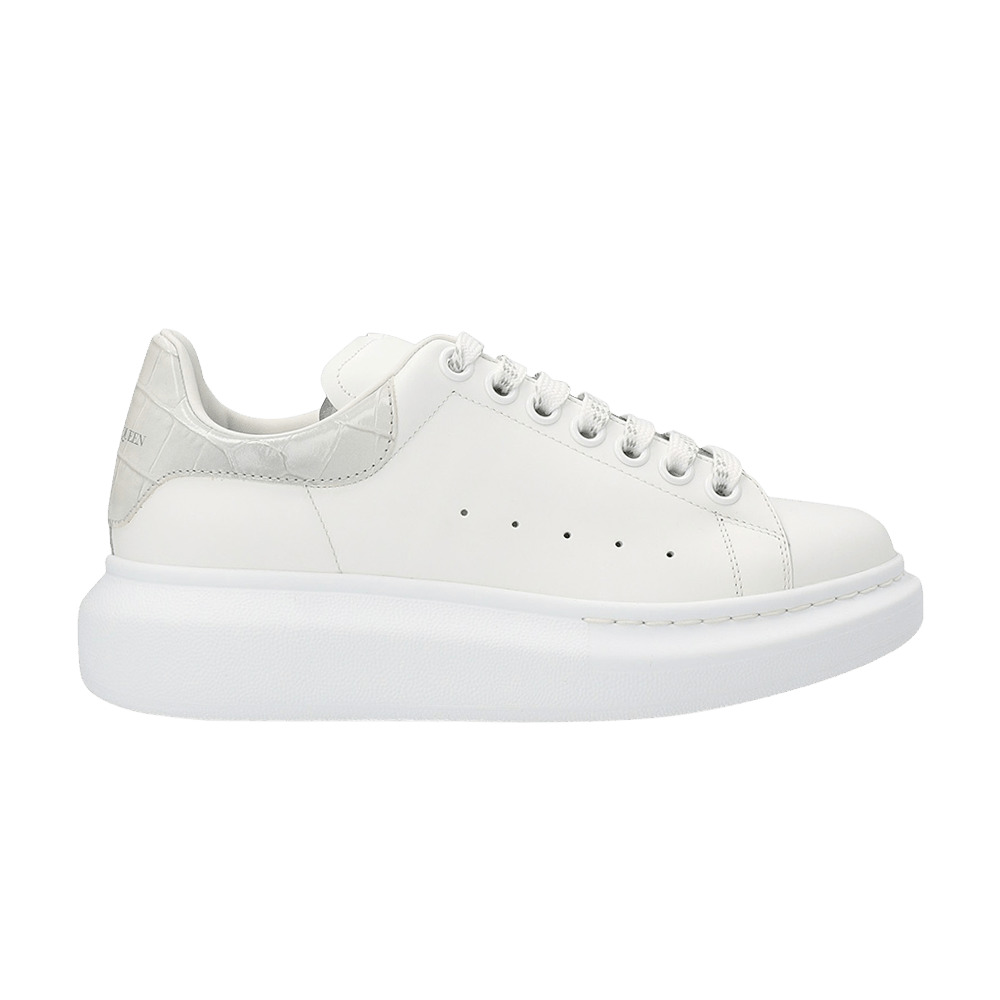 Alexander McQueen Wmns Oversized Sneaker 'White Croc' - 1