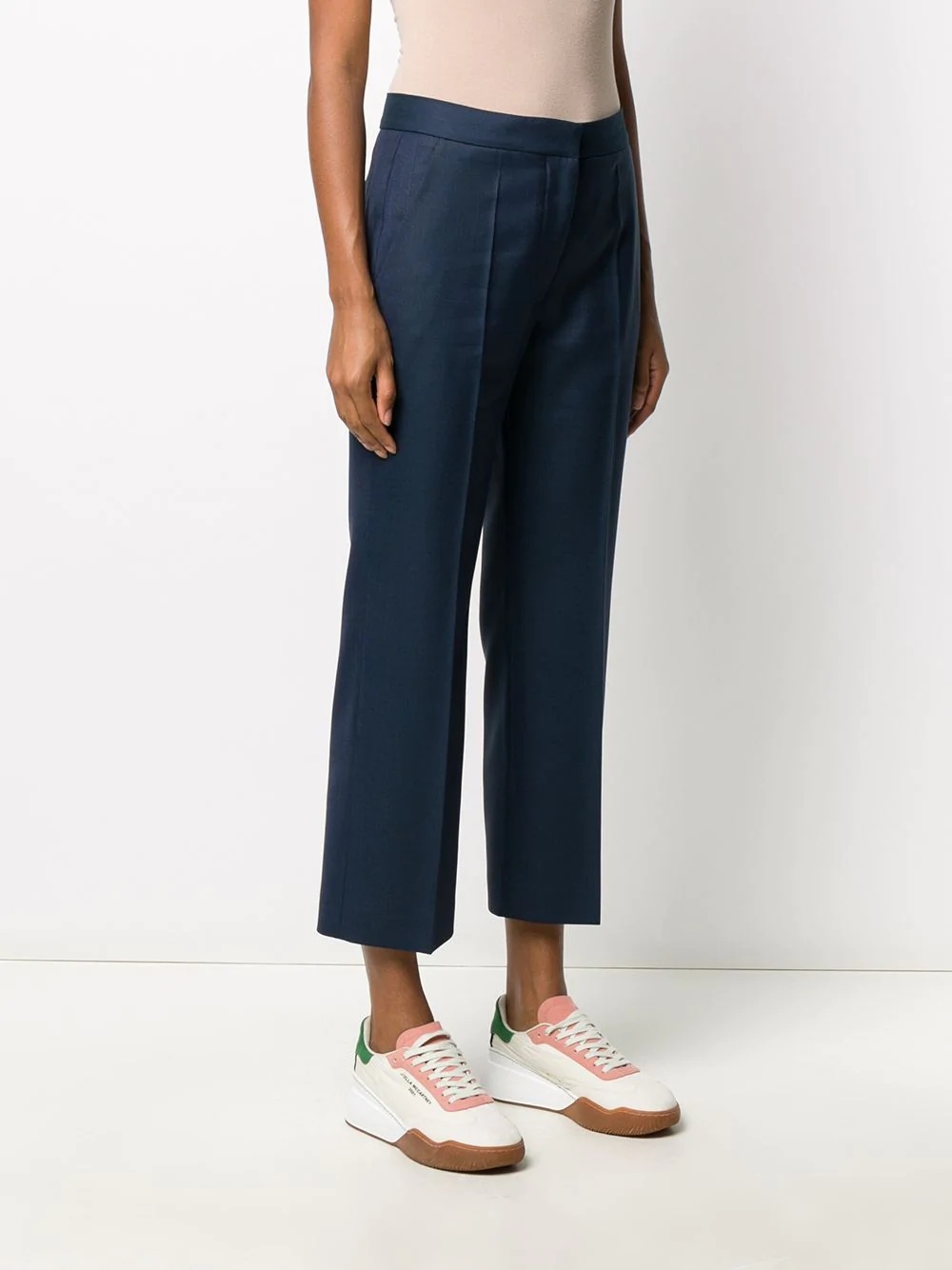 zipped pockets cropped trousers - 3