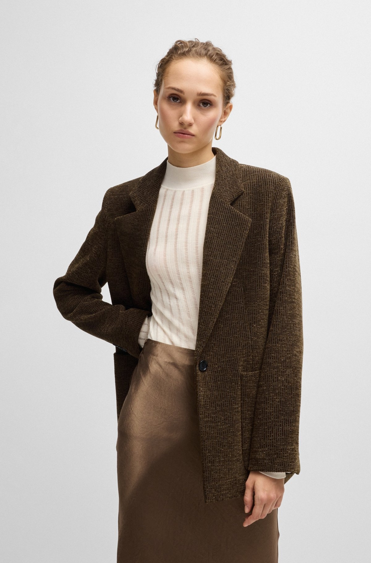 RELAXED-FIT JACKET IN VELVET CORDUROY - 2