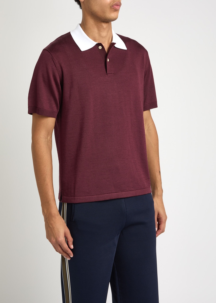 Wales Bonner Sun Wool-blend Polo Shirt - 2