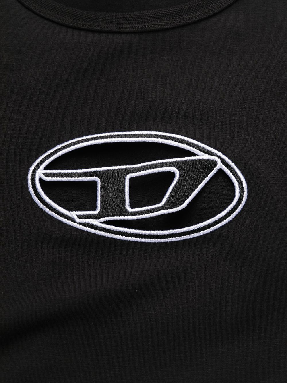 embroidered-logo T-shirt dress - 6