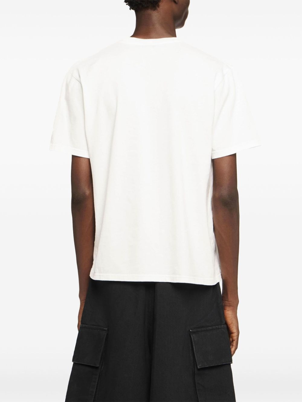 Anchor-embroidered T-shirt - 4
