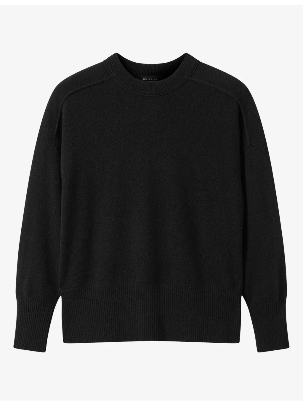 Round-Neck Knitted Cashmere Jumper - 1