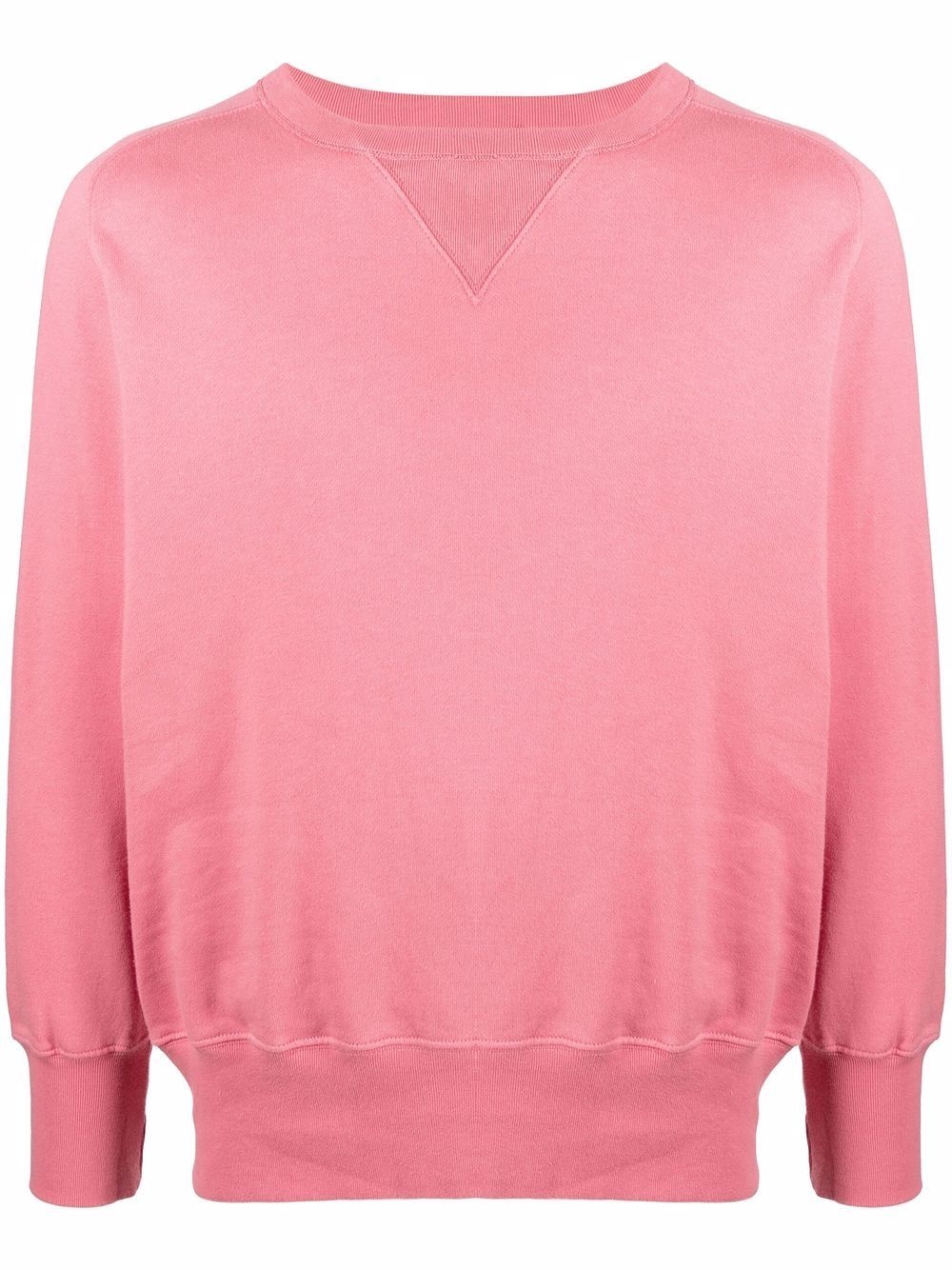 crew-neck cotton sweatshirt - 1