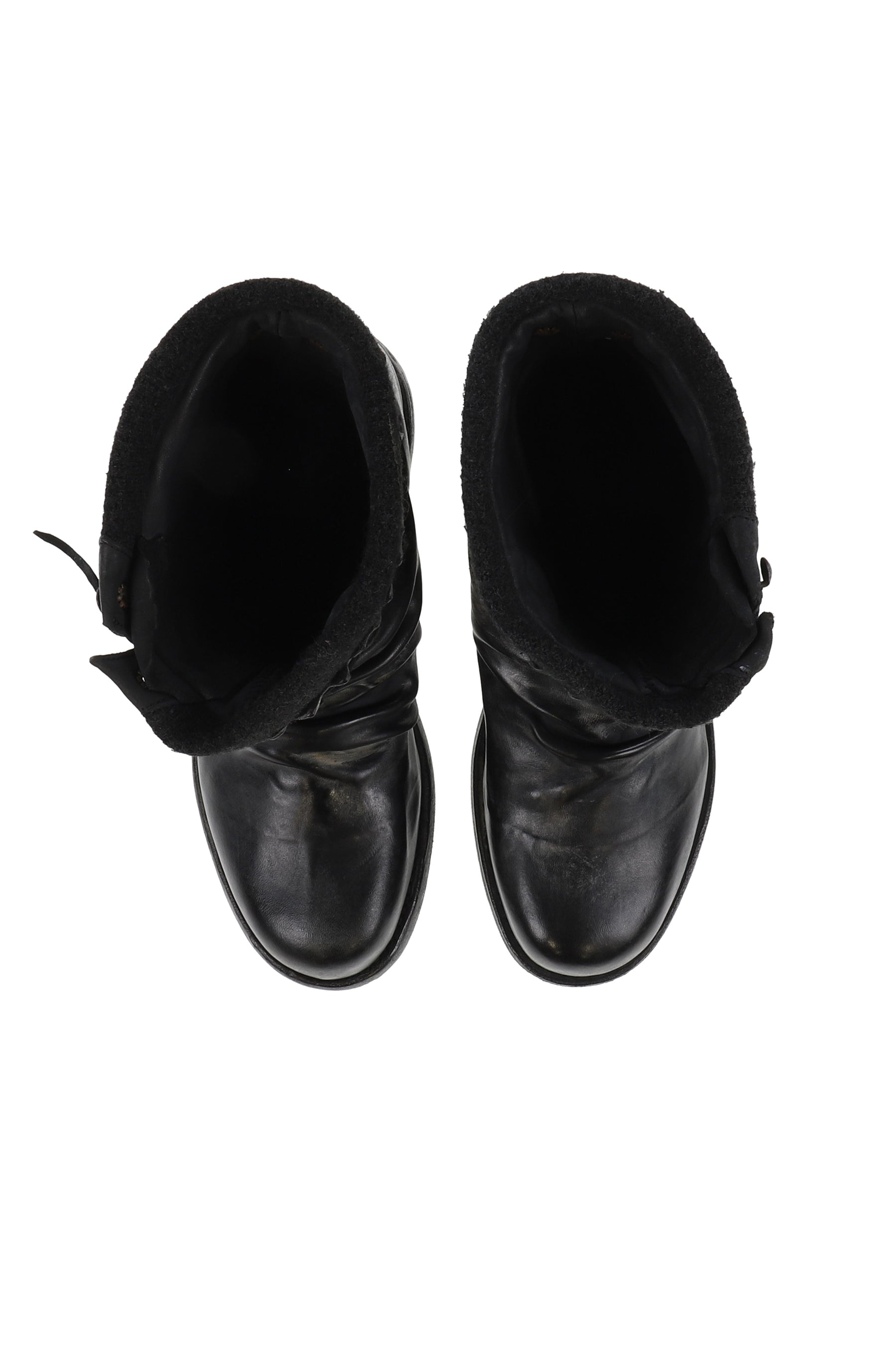 LEATHER BOXING COMBAT BOOT / BLK - 4