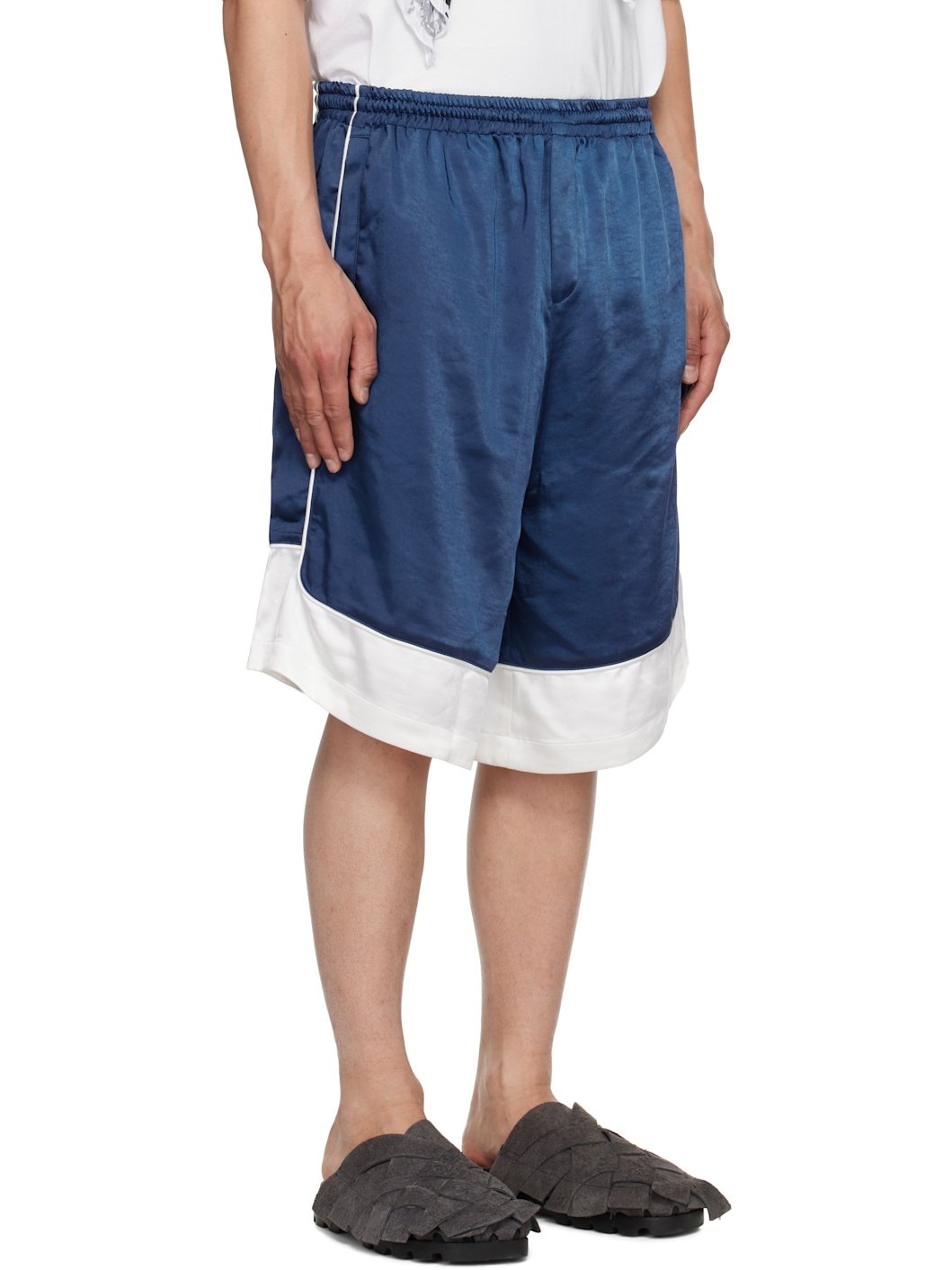 Navy Selldone Track Shorts - 2