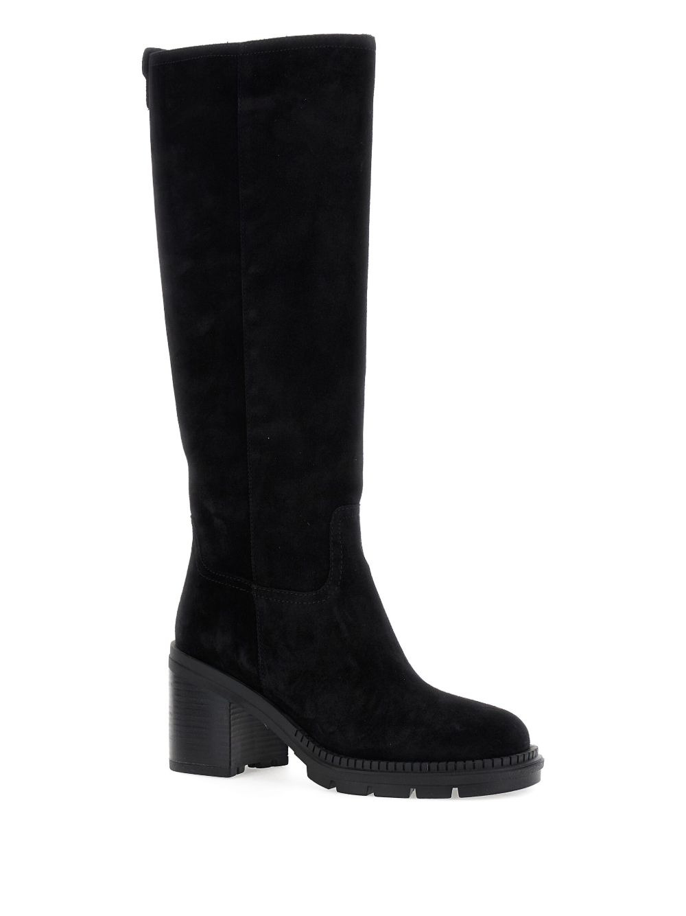 block-heel suede boots - 2