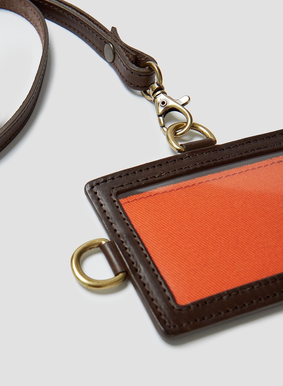 Leather Lanyard in Dark Brown - 4
