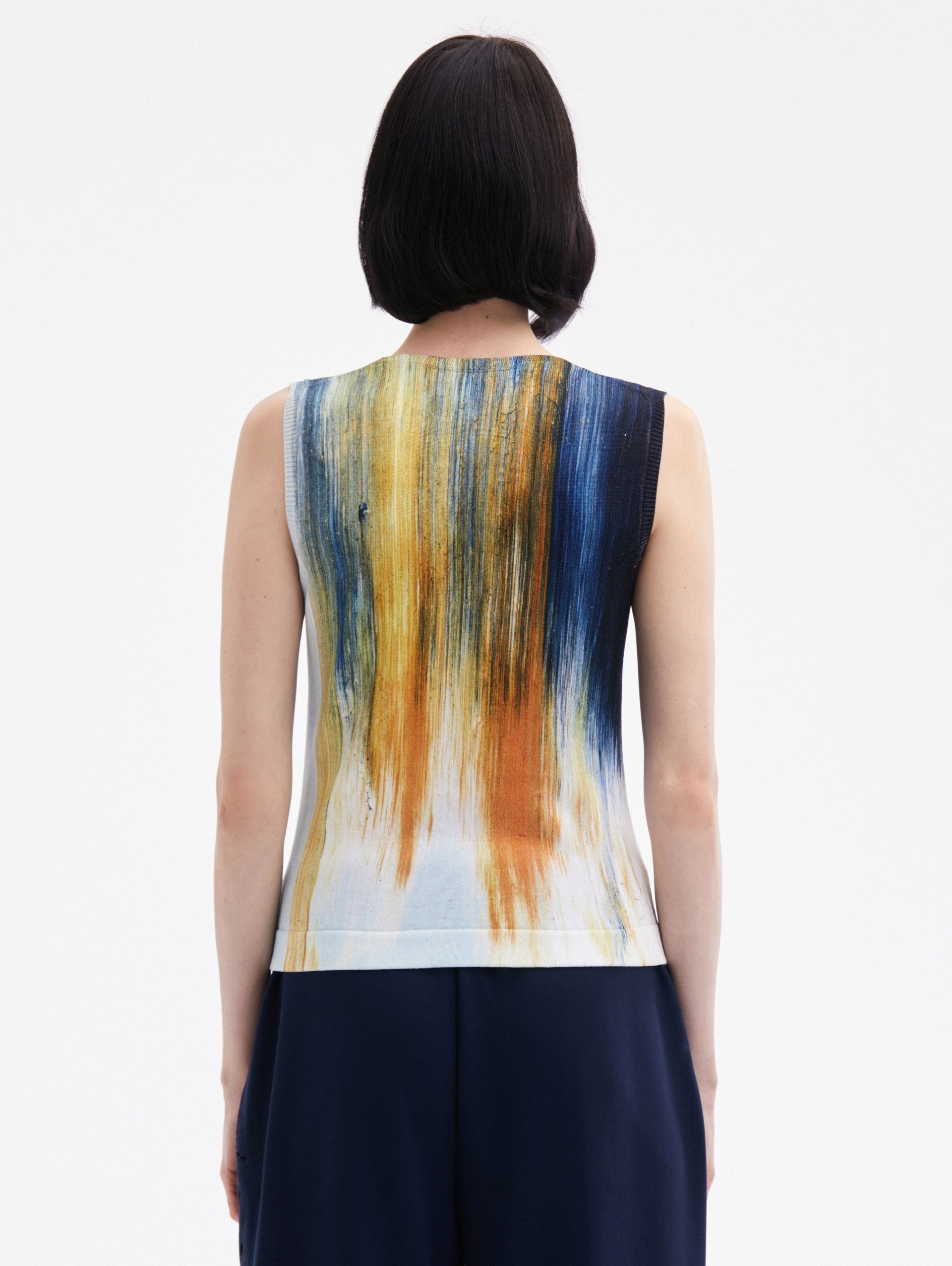 ABSTRACT BRUSHSTROKE PRINTED TANK - 3