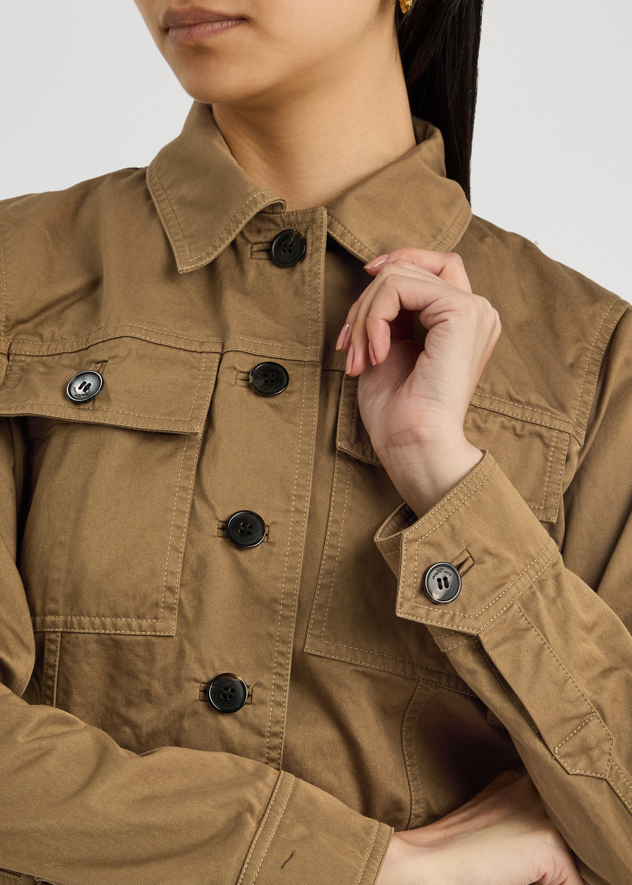 Saint Laurent Belted Cotton-twill Jacket - 5