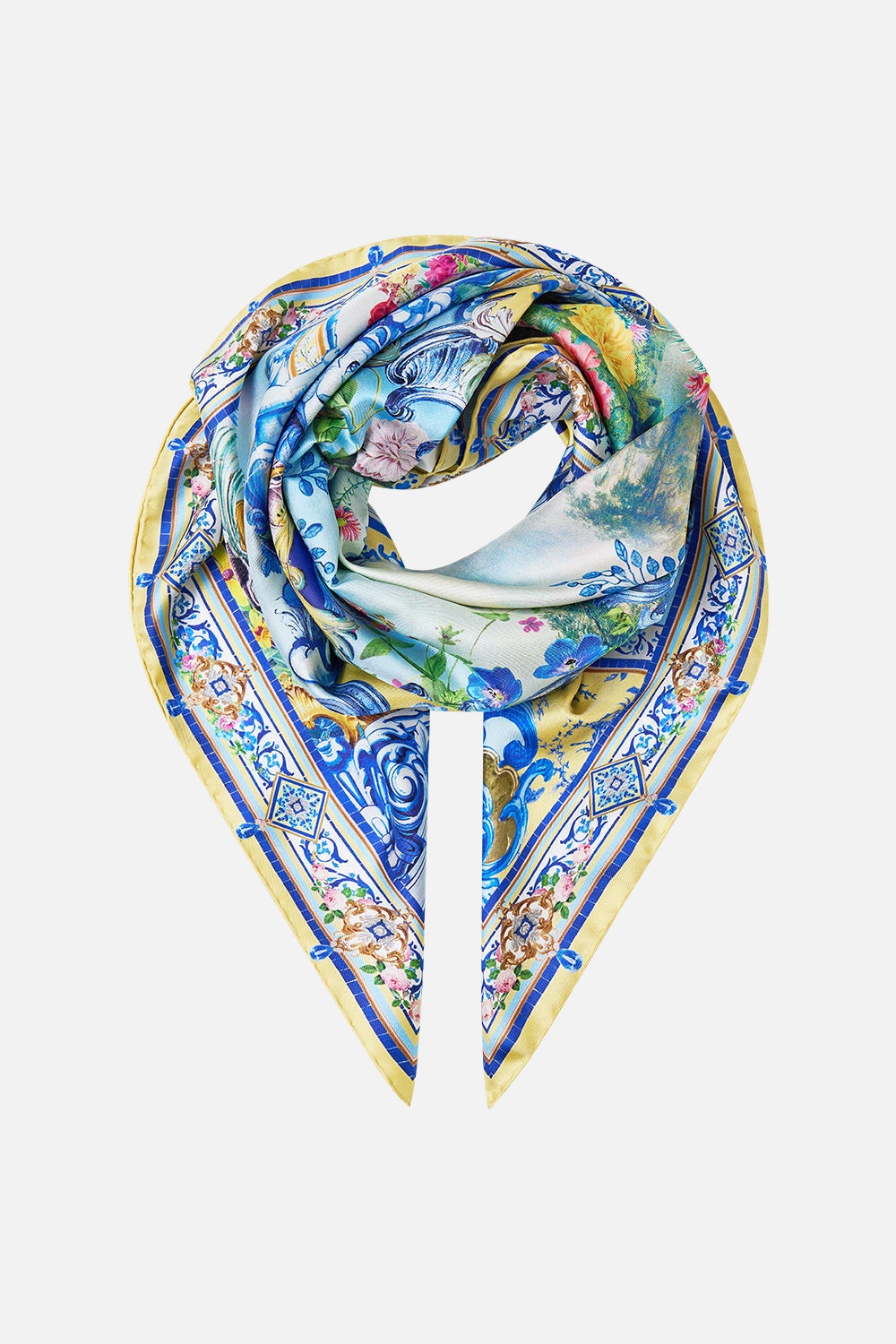 SILK SQUARE SCARF - 1