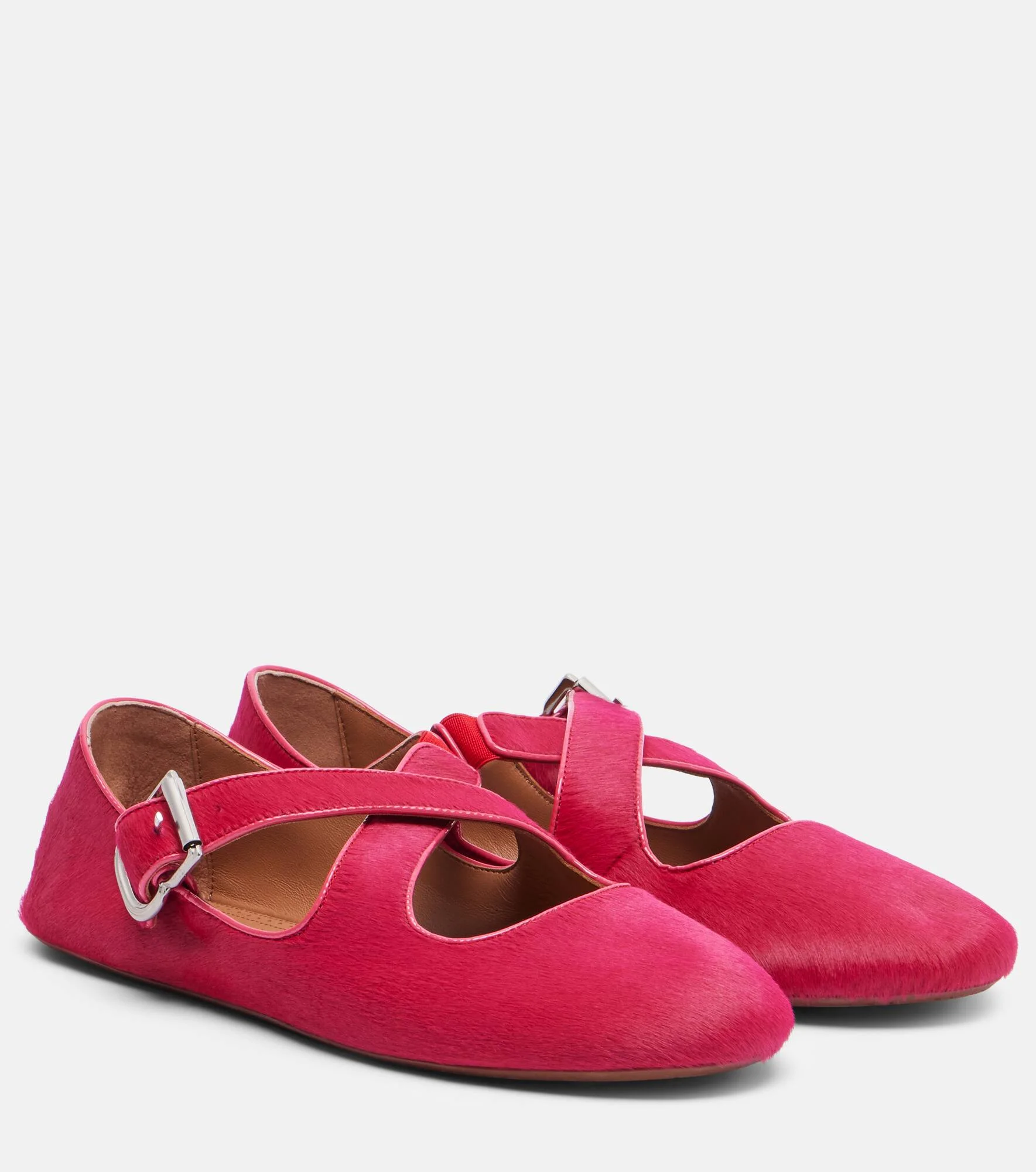 La Ballerine suede Mary Jane flats - 1