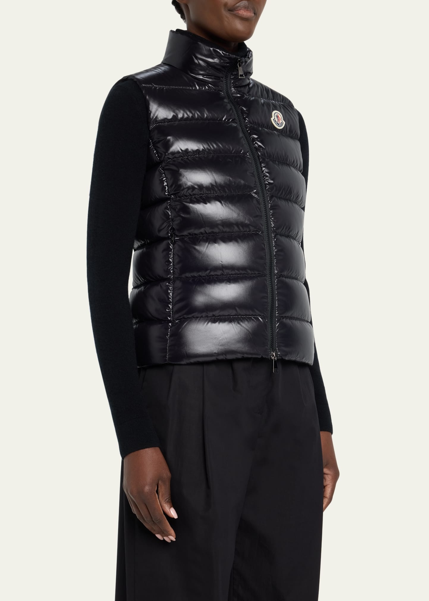 Ghany Shiny Quilted Puffer Vest - 4