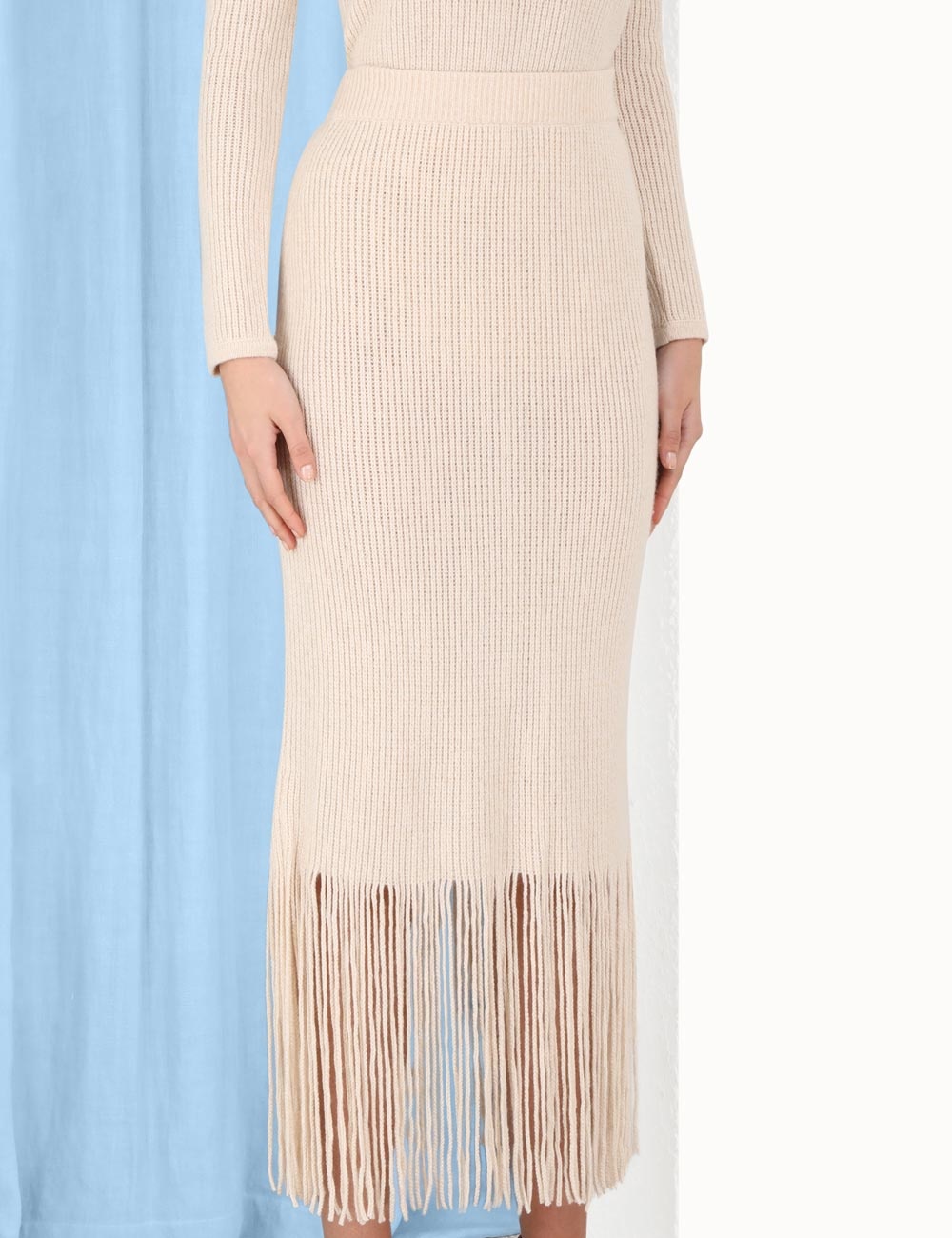 KALEIDOSCOPE TASSEL MIDI SKIRT - 5