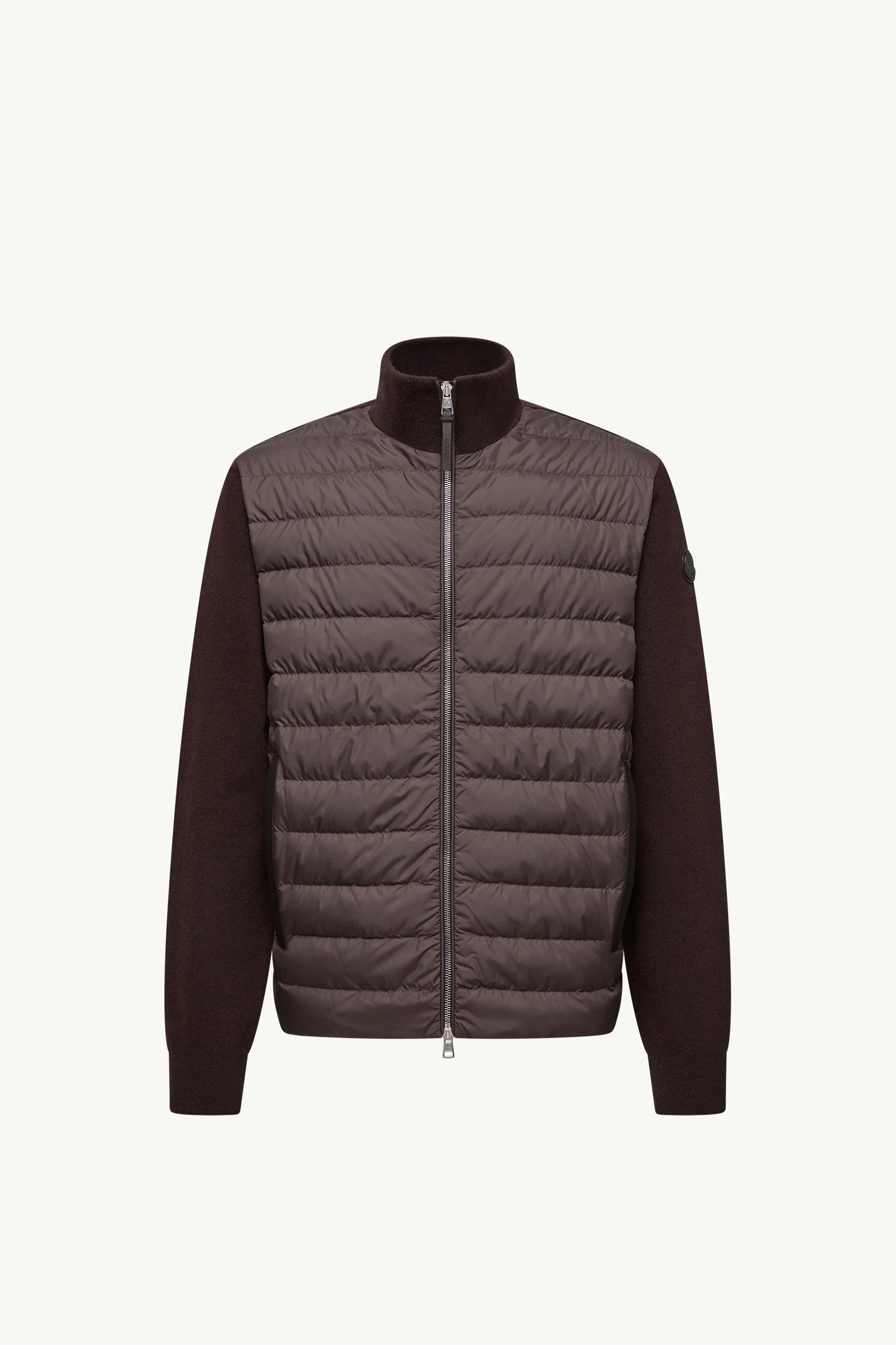 Padded Wool & Cashmere Zip-Up Cardigan - 1