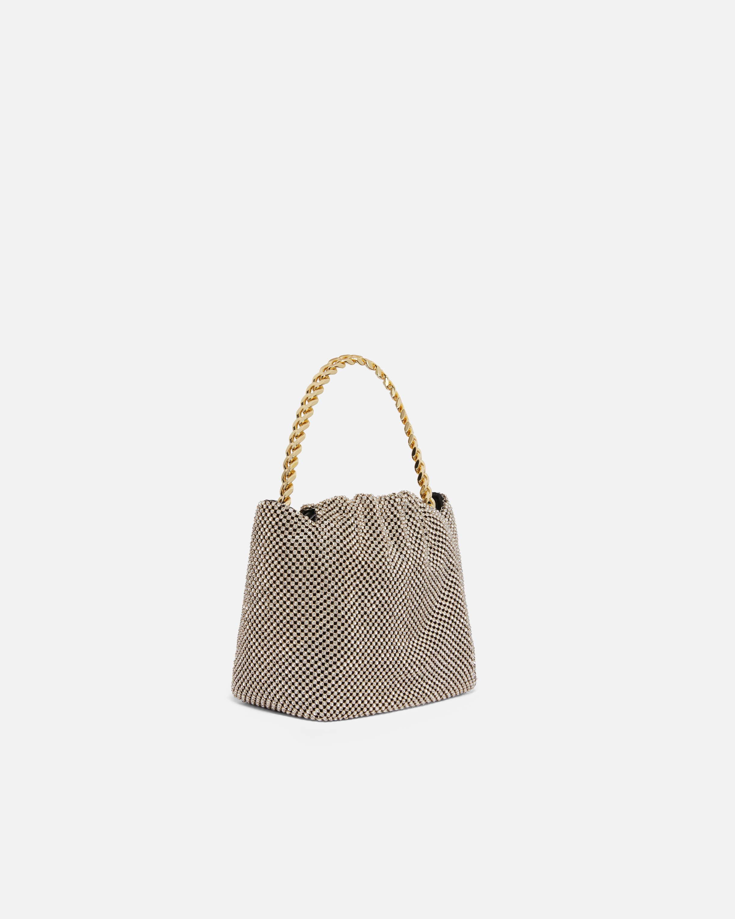 MINI CLUTCH IN RHINESTONE MESH - 2