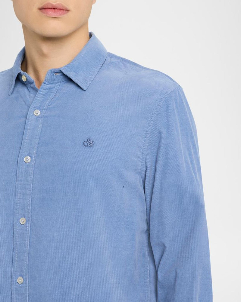 Men's Lightweight Corduroy Classic-Fit Button-Down Shirt 5