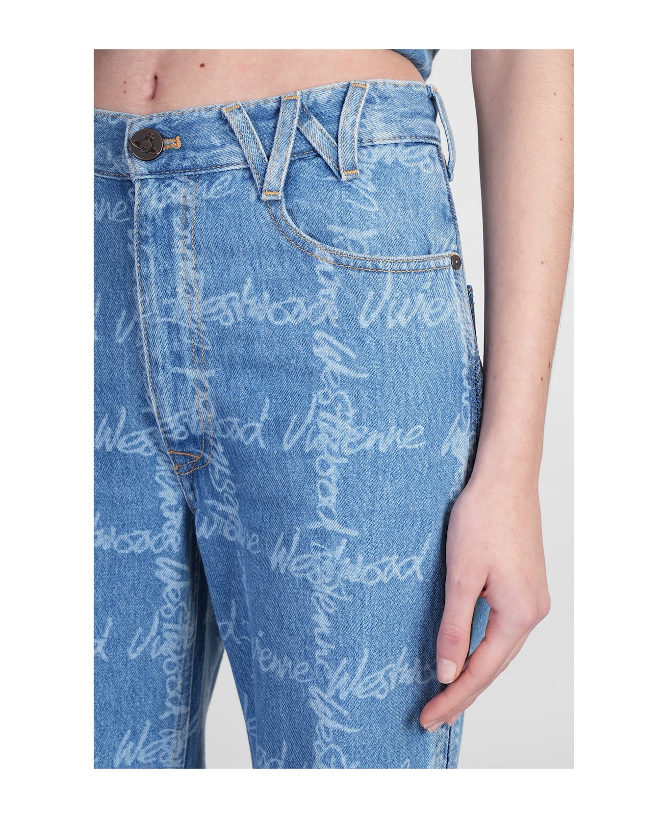 Ray Jeans In Blue Cotton - 5
