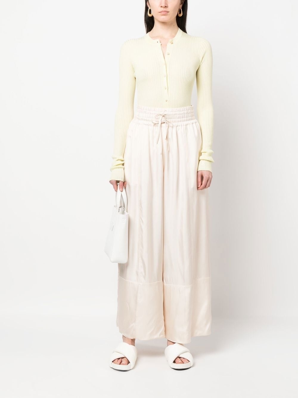 pressed-crease palazzo pants - 2