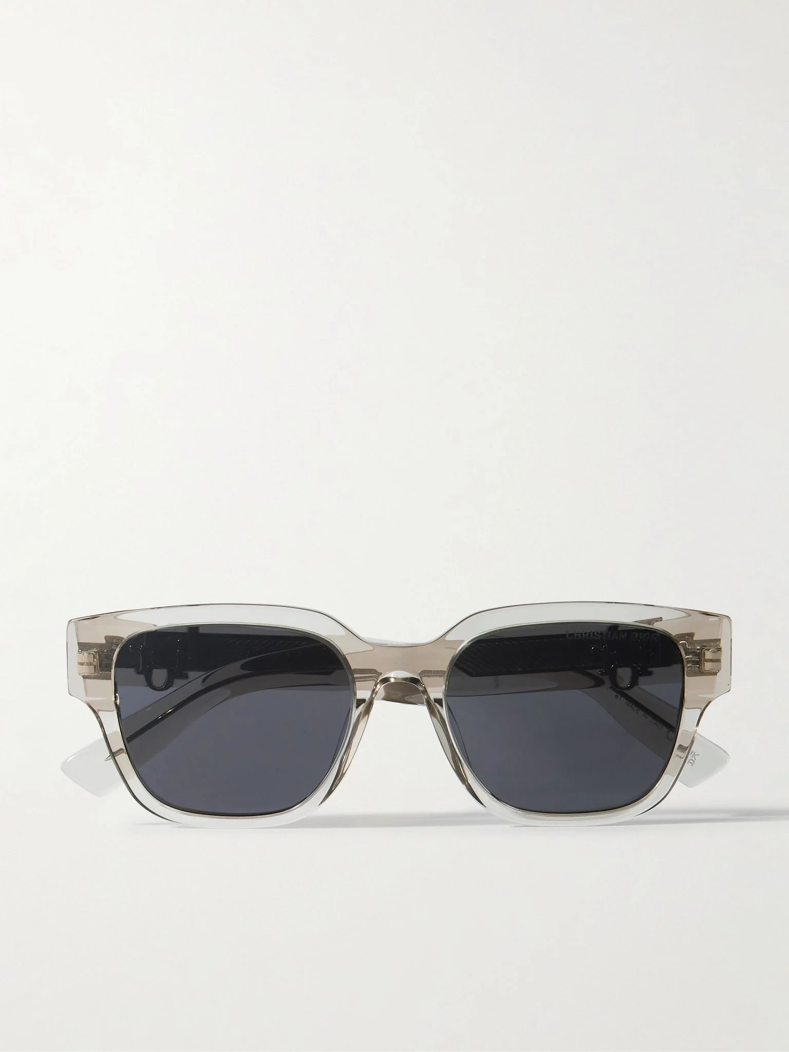 DiorOblique S1I Square-Frame Acetate Sunglasses Brown - 1