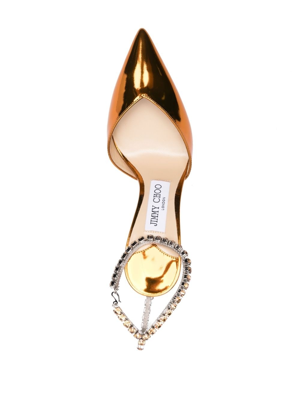 Jimmy Choo Saeda 100 Metallic Leather Pumps - 2