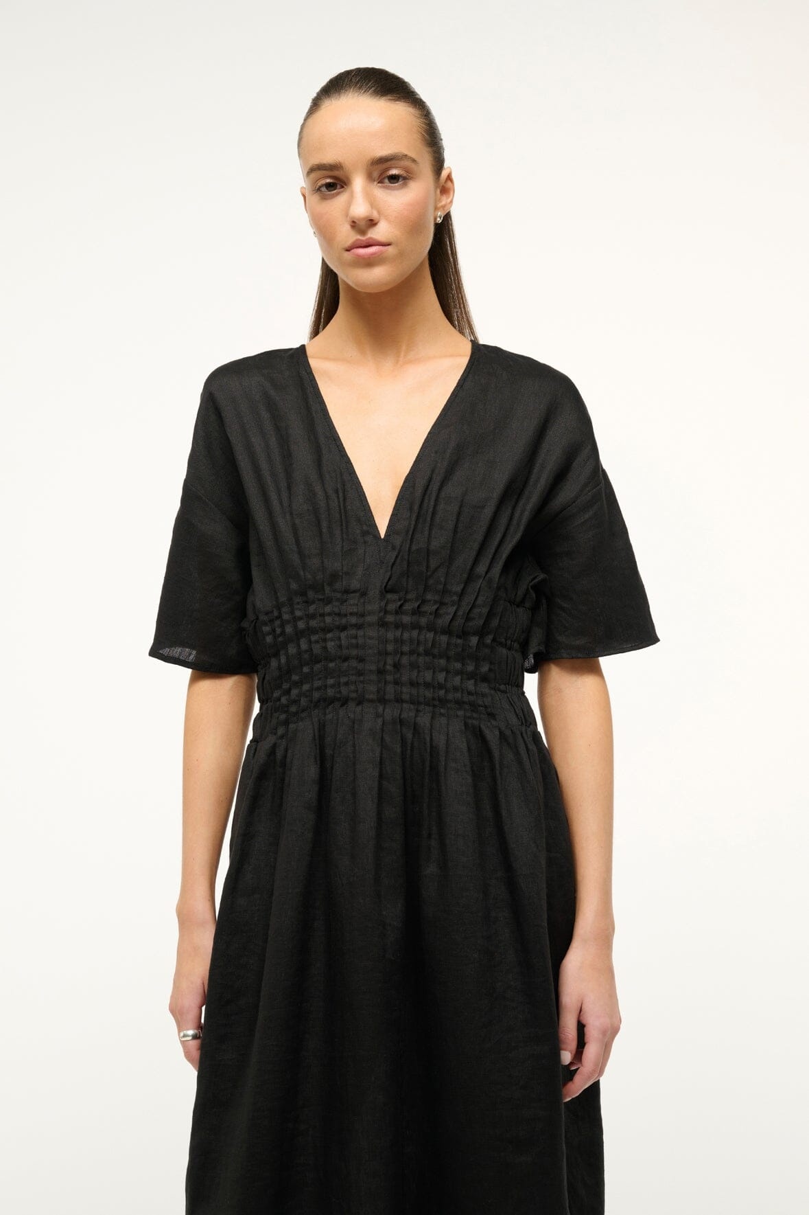 STAUD LAURETTA DRESS BLACK - 2