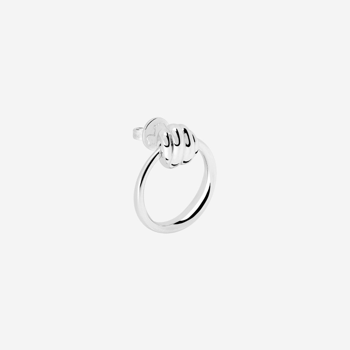 Silver Nodo Stud Earring - 2