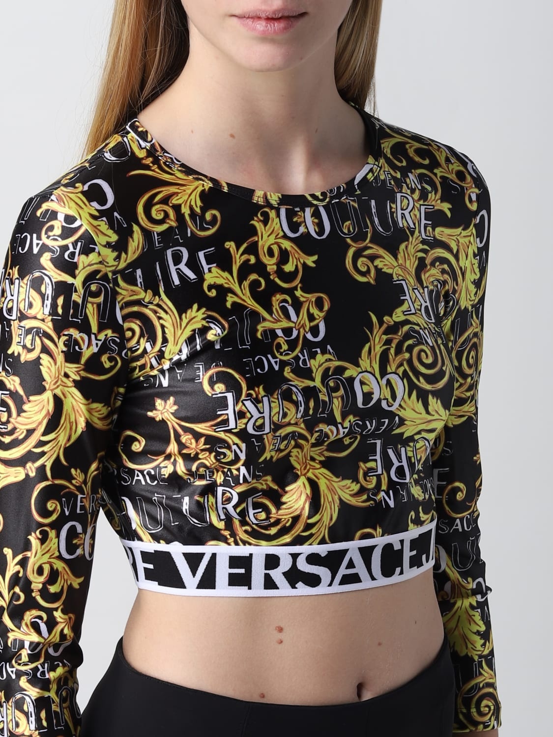 Versace Jeans Couture top in stretch fabric - 3