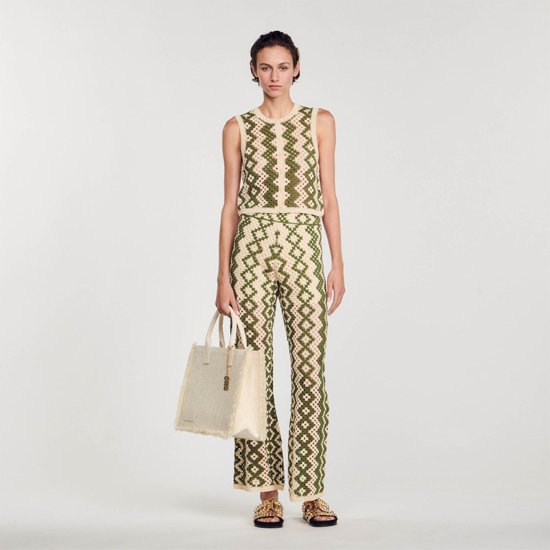 Sandro Crochet cardigan outlook