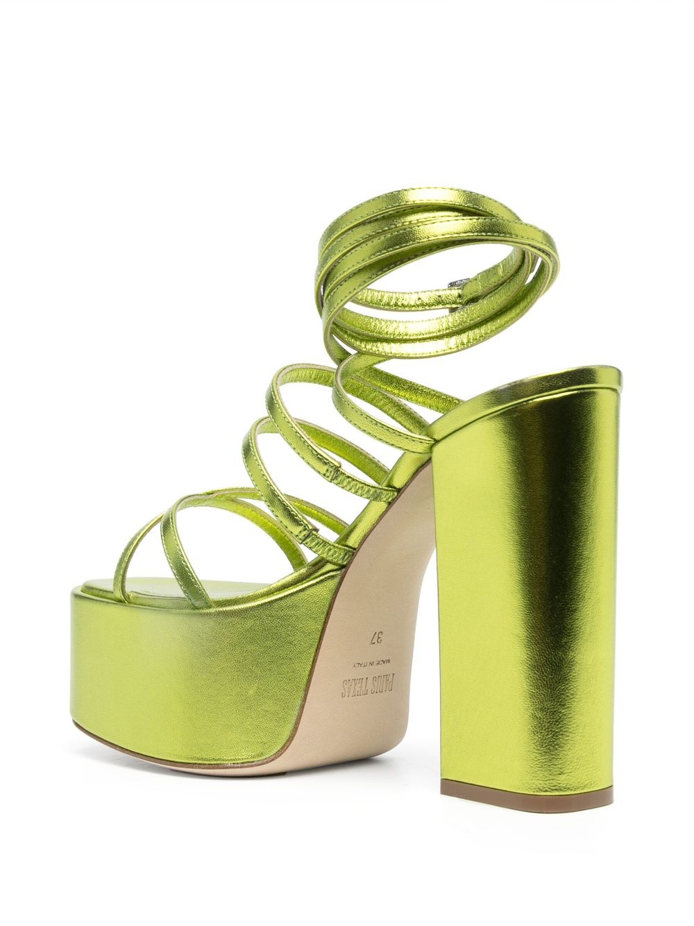 Melena 135mm metallic platform sandals - 3