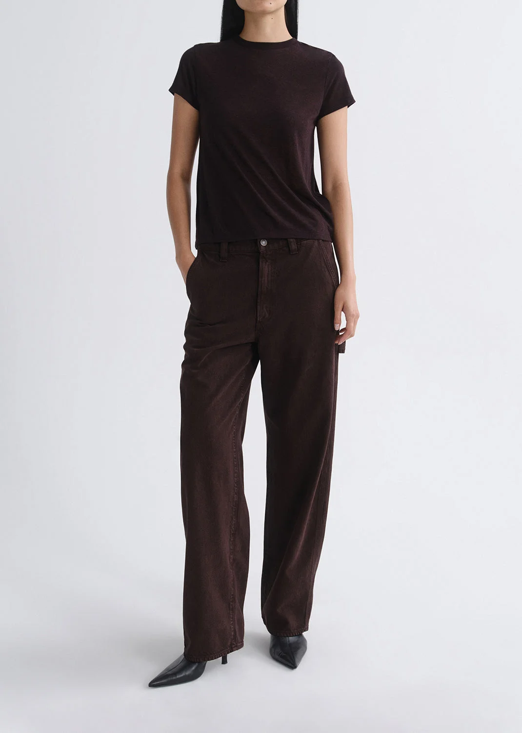 LYNDON PANT (FLYWEIGHT) IN SLOE BERRY - 1