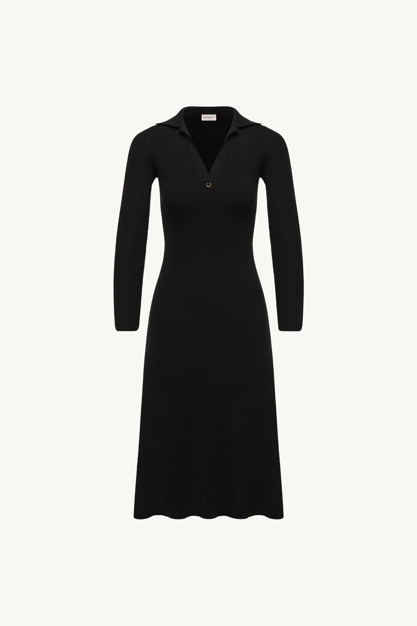 Wool Blend Knee-Length Polo Dress - 1