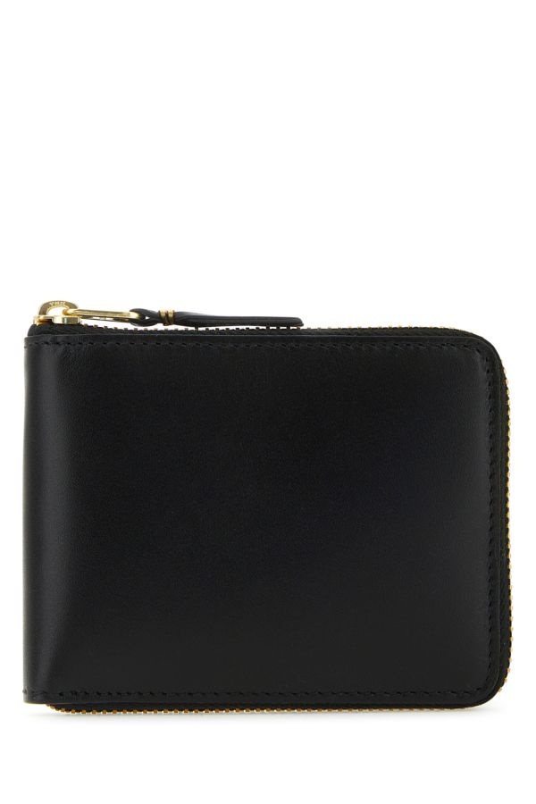 Black leather wallet - 1