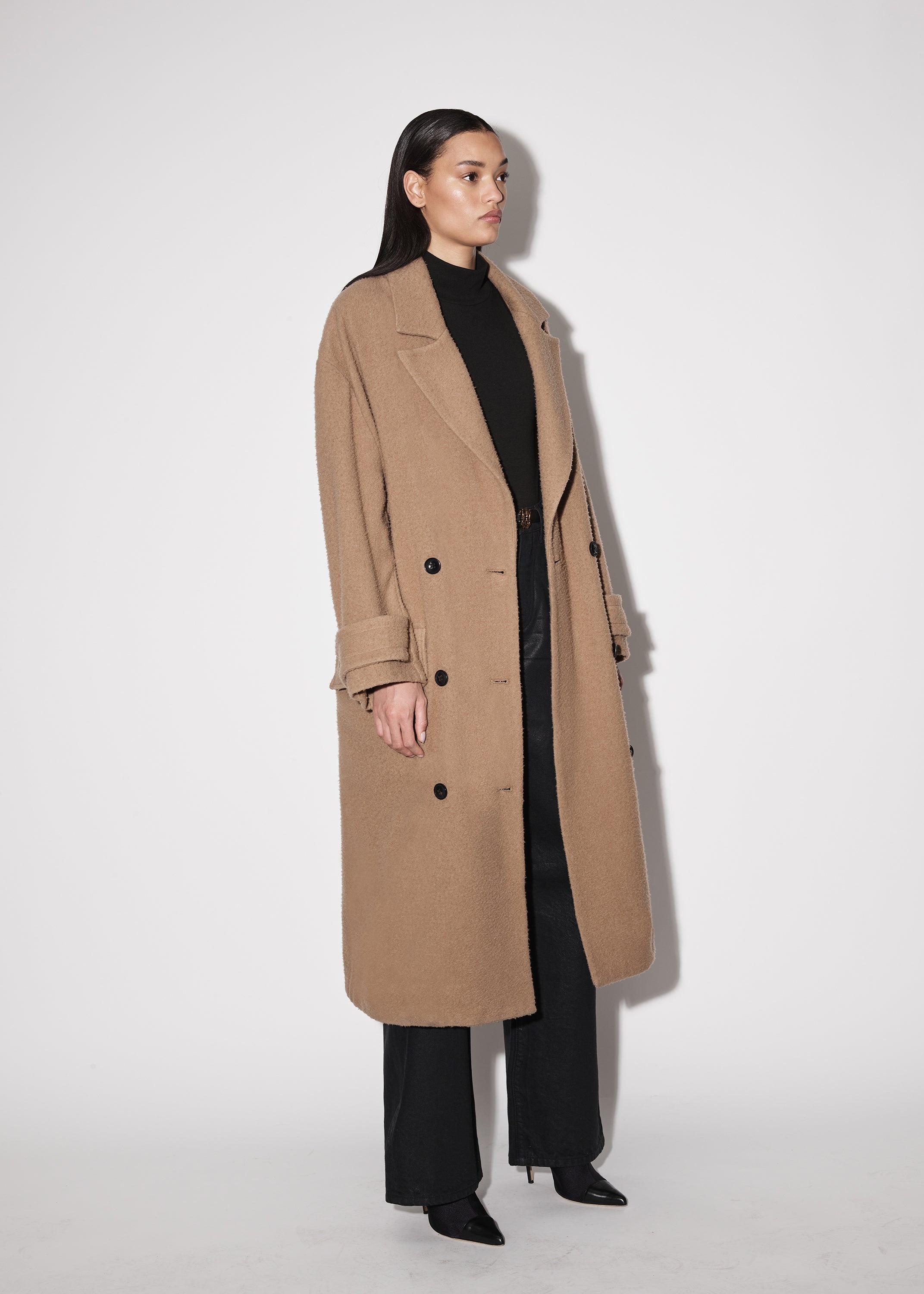 DOUBLE BREASTED COAT - 4