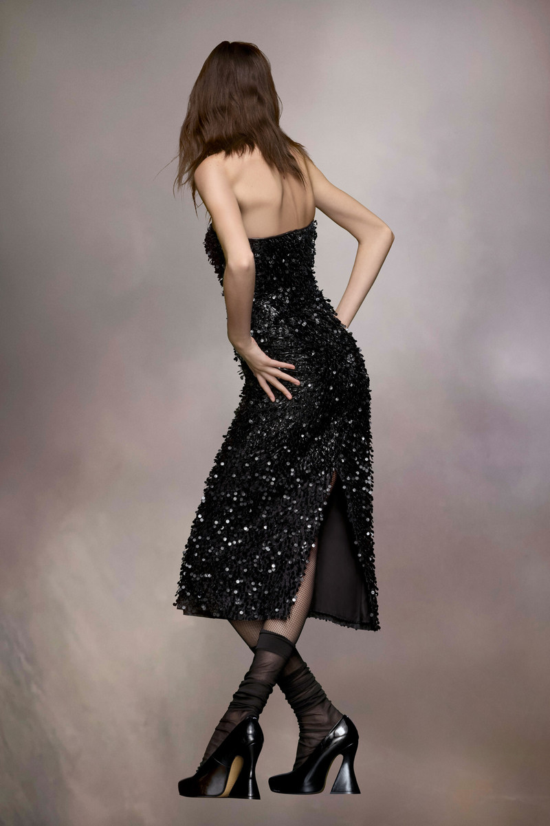 Hand embroidered sequin dress 4