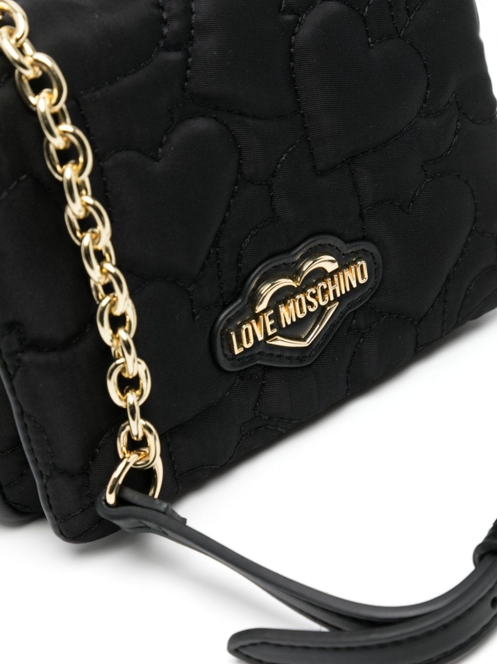 logo-plaque quilted crossbody bag - 4