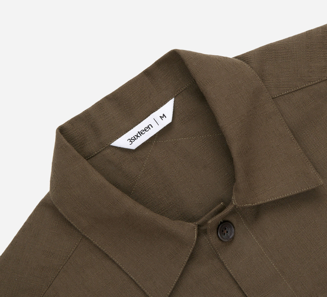 Safari Shirt - Drab Barkcloth - 3