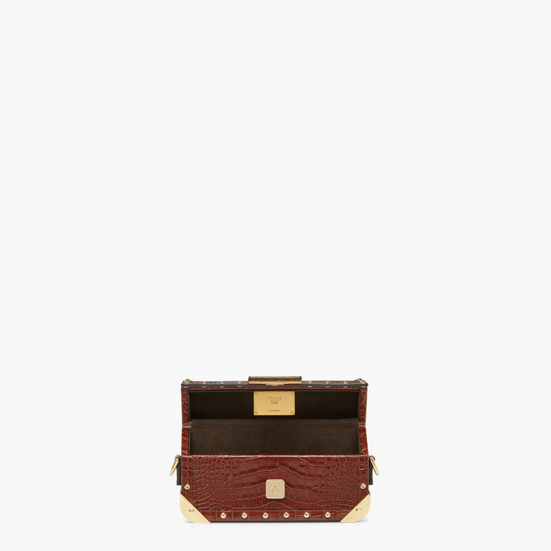 Brown alligator bag 4
