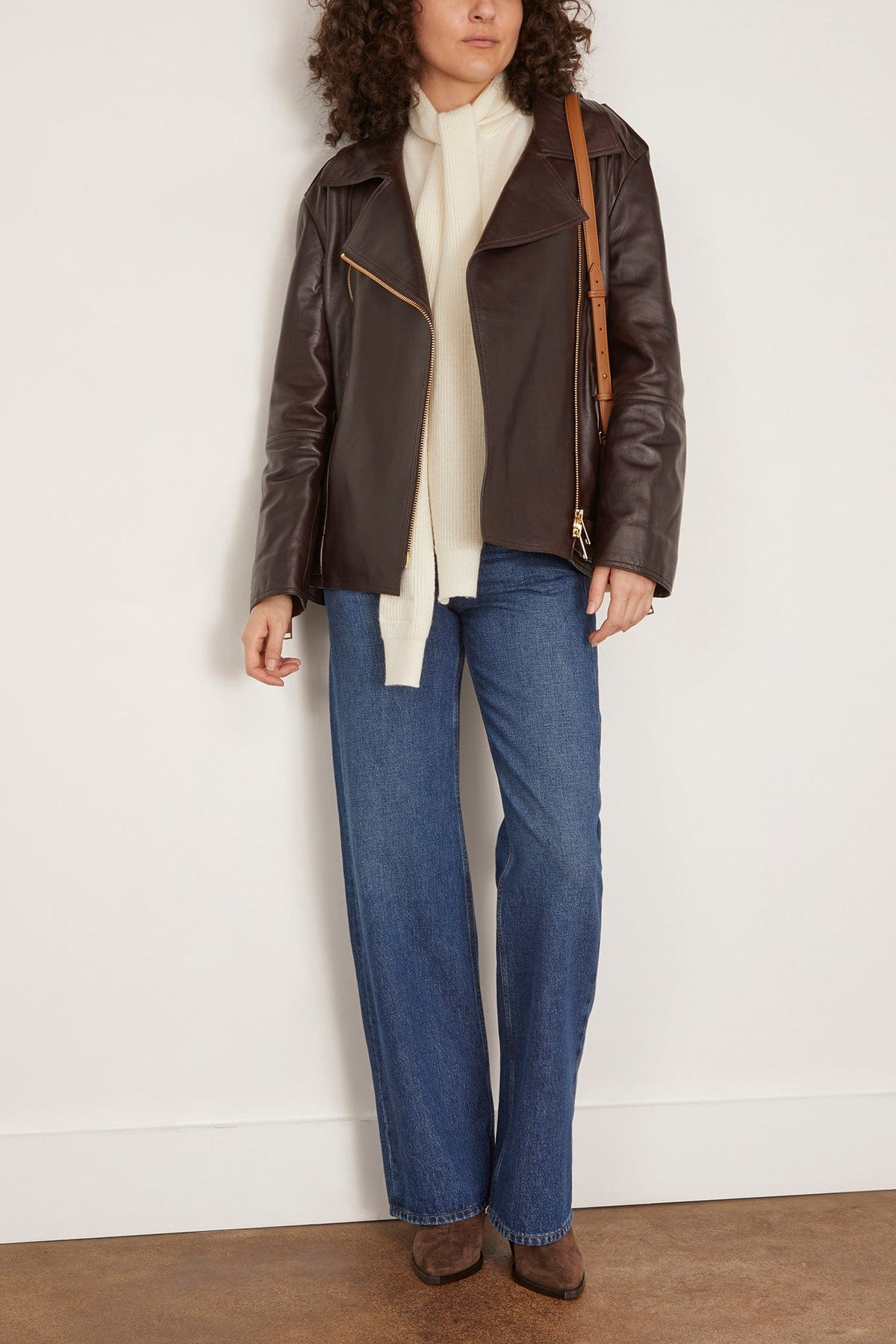 Sleek Statement Jacket in Black Chocolate - 2