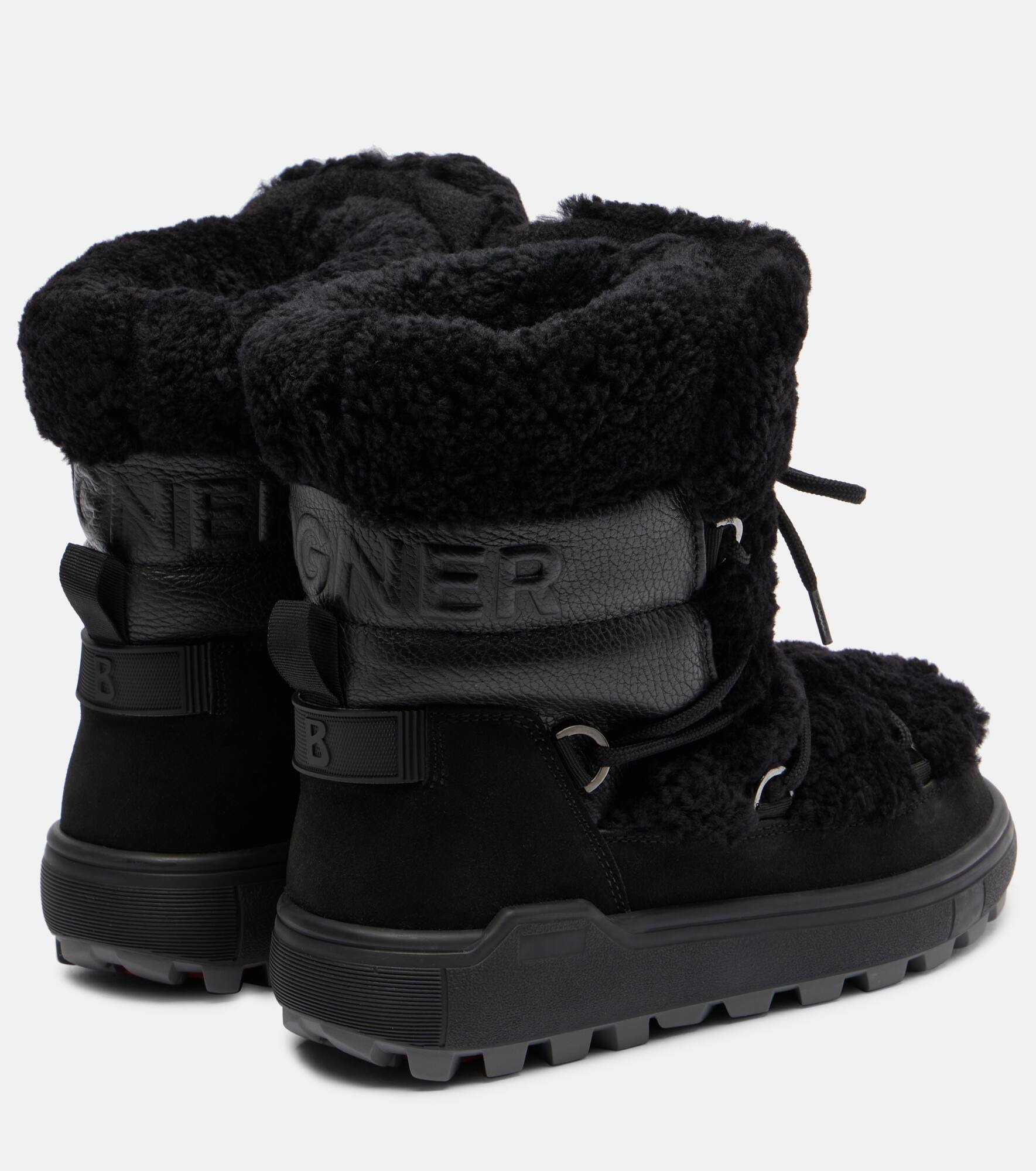 Chamonix shearling-trimmed suede snow boots - 2