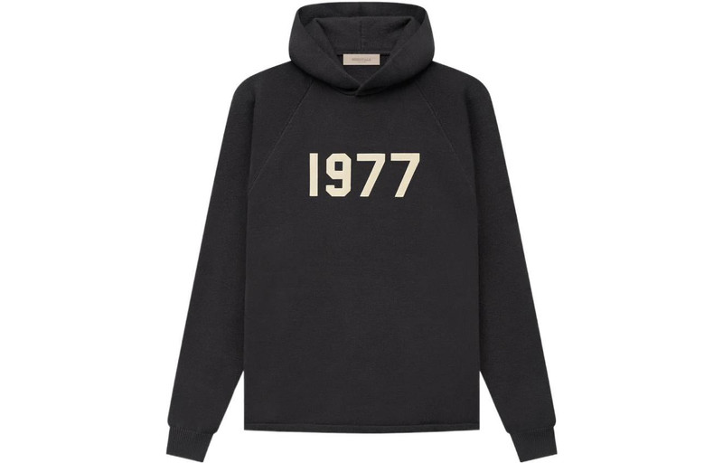 ESSENTIALS Fear of God Essentials SS22 Knit 1977 Hoodie 'Iron' FOG-SS22-172 outlook