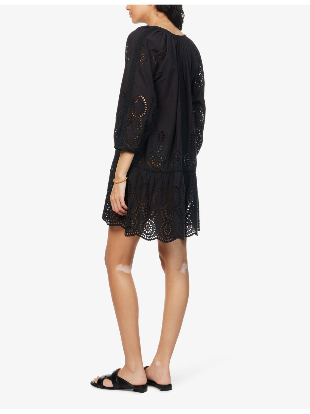 Ashley scalloped-hem cotton cover-up - 4