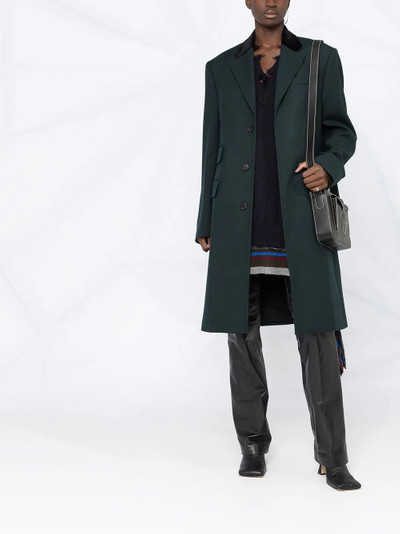 Maison Margiela single-breasted wool coat outlook