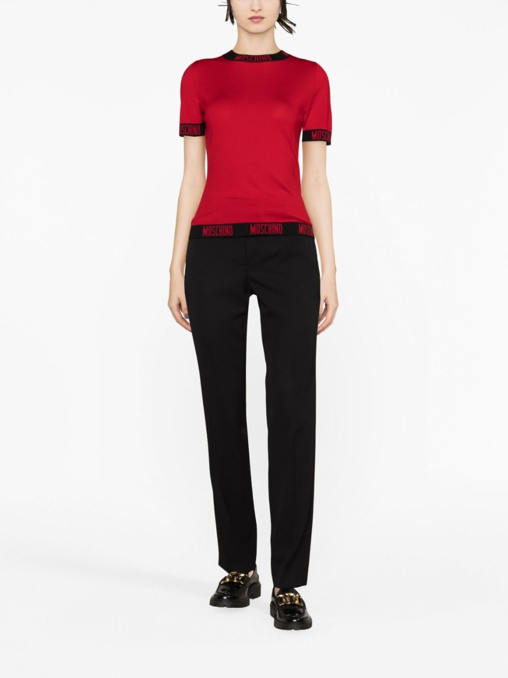 virgin wool tailored trousers - 2